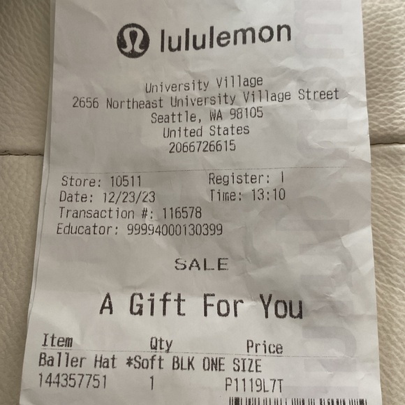 Brand new black Lululemon Baller hat. - Picture 5 of 5